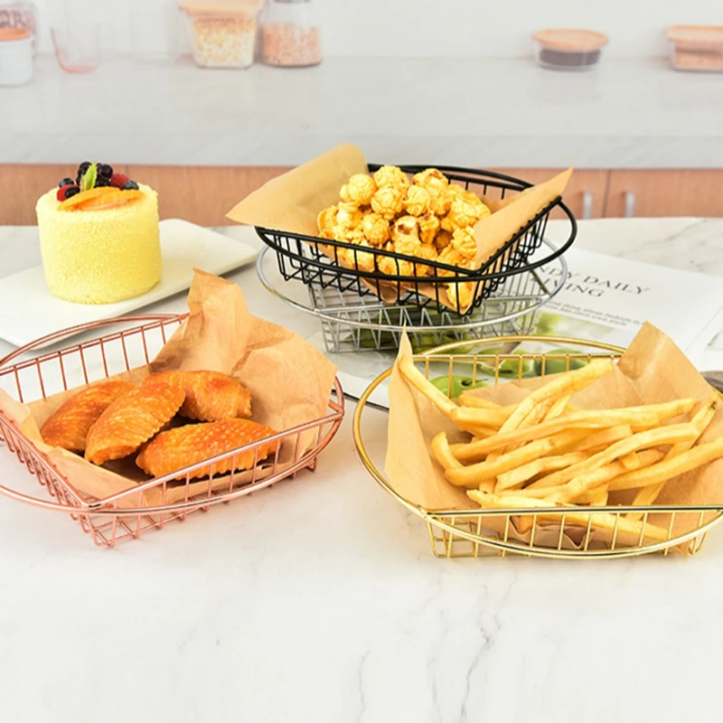 Stainless Steel French Fries Basket Chips Tray Mini Frying Oil Strainer Fryer Kitchen Cooking Snack Food Basket Reusable