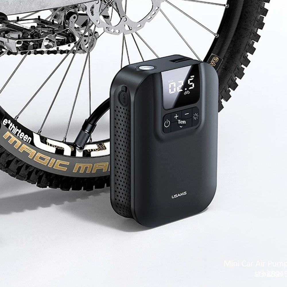 

5000mAh Car Tyre Inflator Air Pump Portable Air Compressor For Tires Auto Inflatable Pump For Electric Motorcycles Bicycle Balls