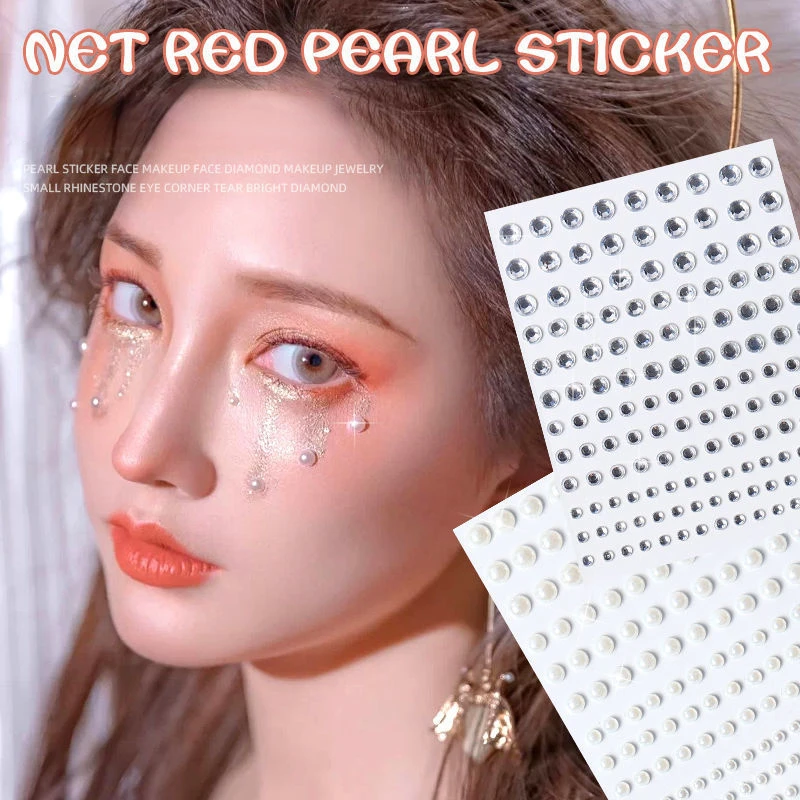 1 шт. блестящие алмазные макияжные подводки для глаз тени век наклейки лица