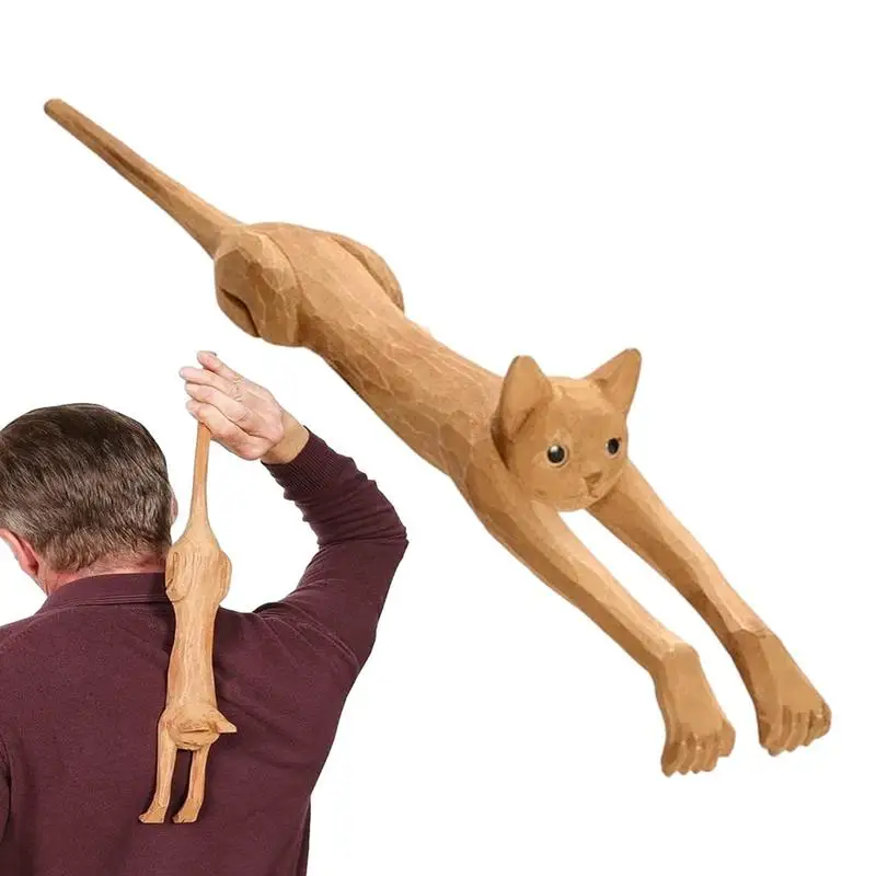 

Long Back Scratcher Cats Claw Novelty Back Scratcher For Women Men Adults Elderly Funny Basswood Cat Back Scratcher Cute Cat