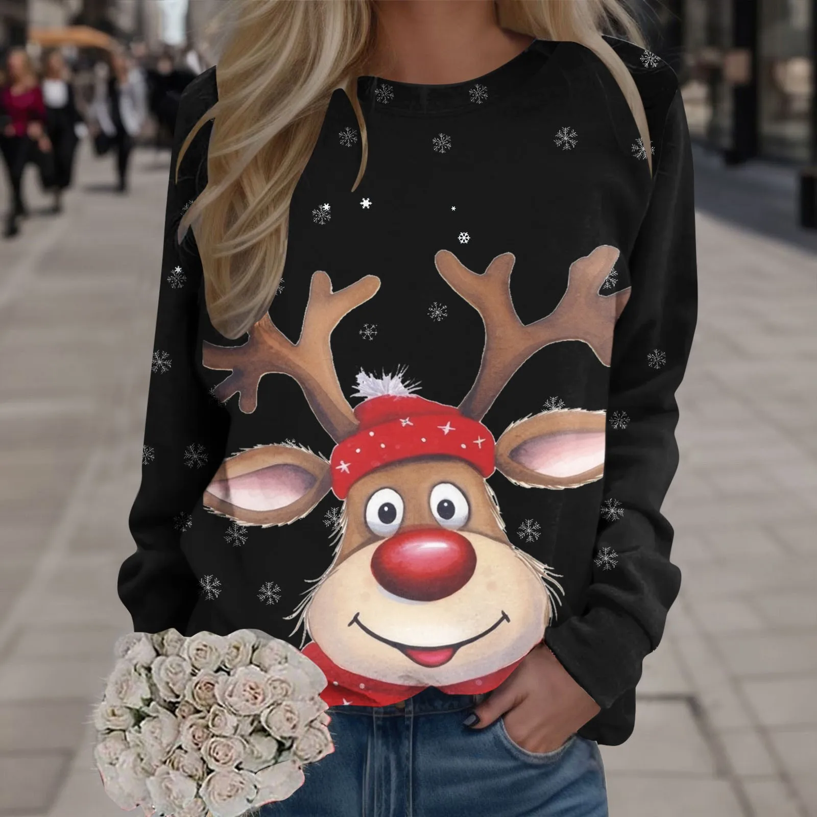 Женская толстовка с длинным рукавом