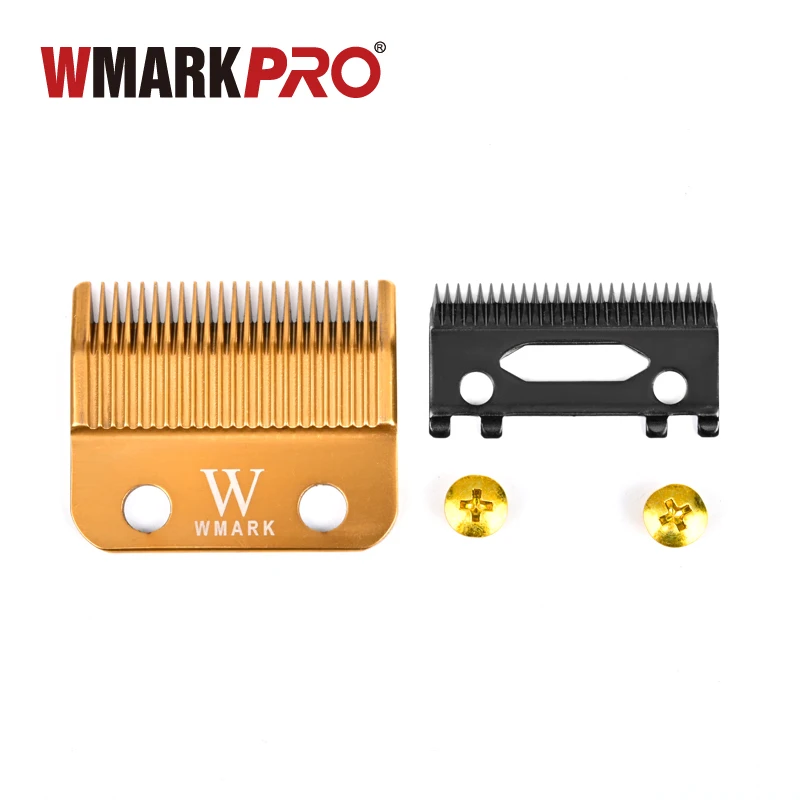 

WMARK for bbliss FX870 cordless Hair Clipper blade 440C steel clipper accessories golden and black color set
