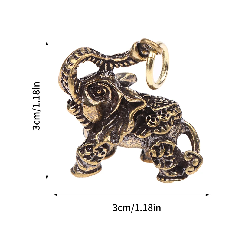 1 шт. твердая латунь счастливый слон офисные настольные украшения китайские