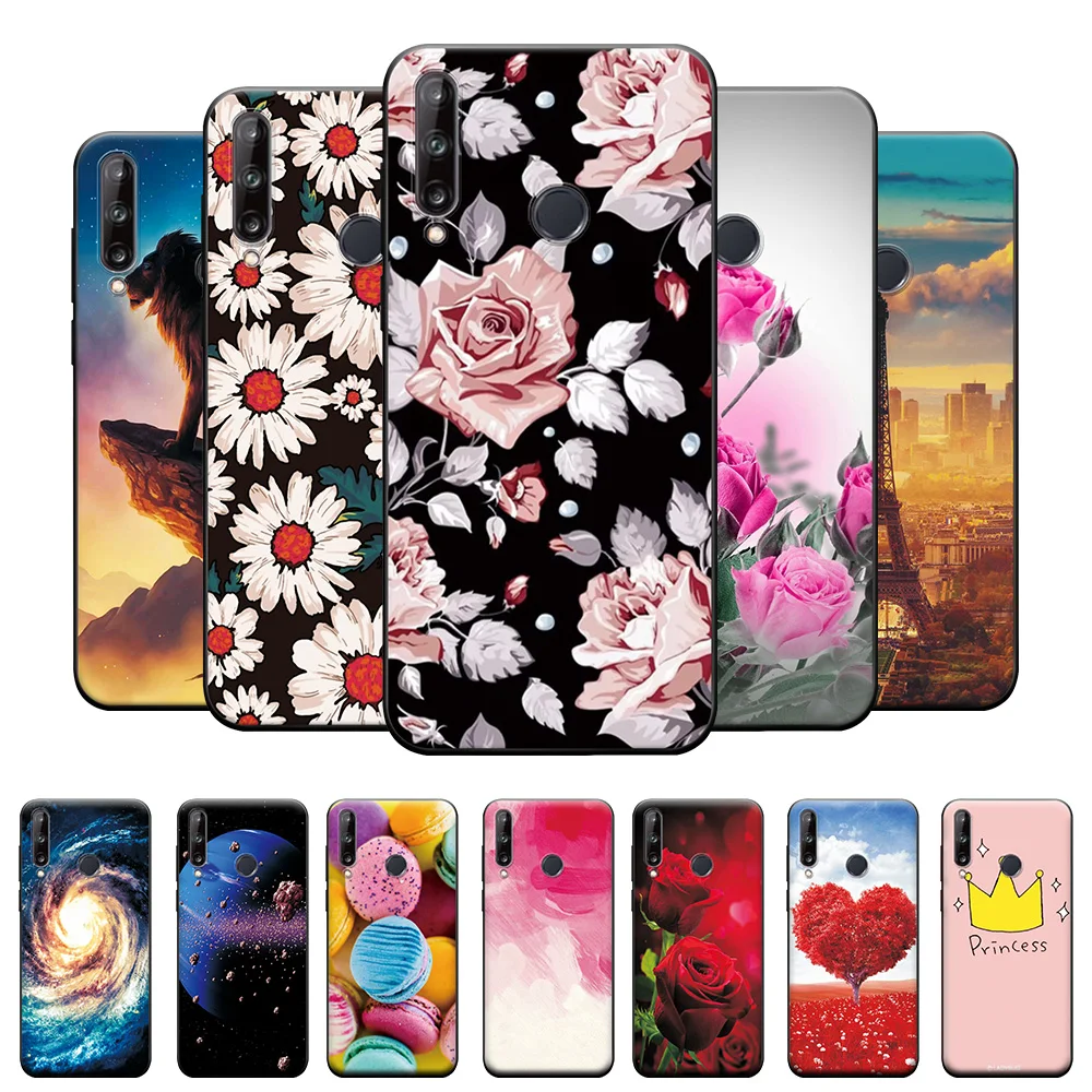 Чехол для Huawei Y7P Y8P красивые чехлы телефонов с цветами Y9P чехол Y6P Y5P Защитный