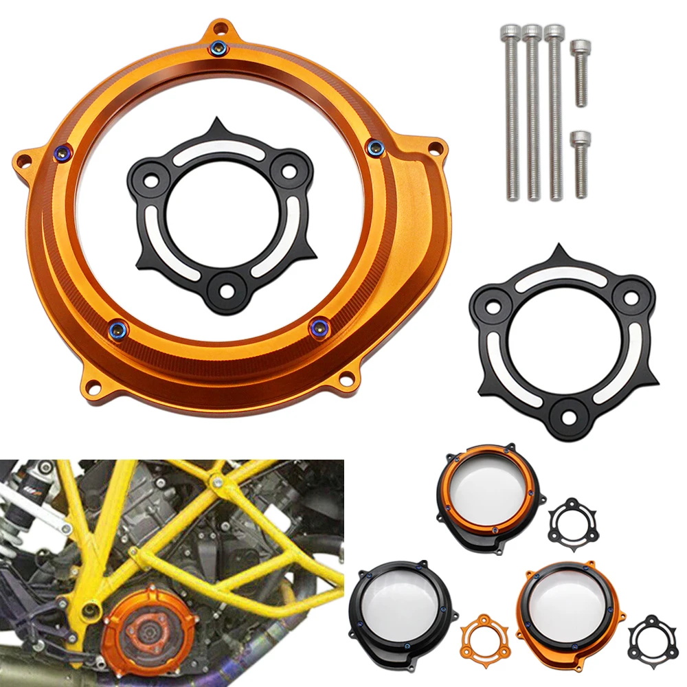 

LC8 Engine Transparent Clutch Cover Guard For KTM 1290 Superduke R GT 1050 1090 1290 1190 Adventure RSTMotorcycle Pressure Plate