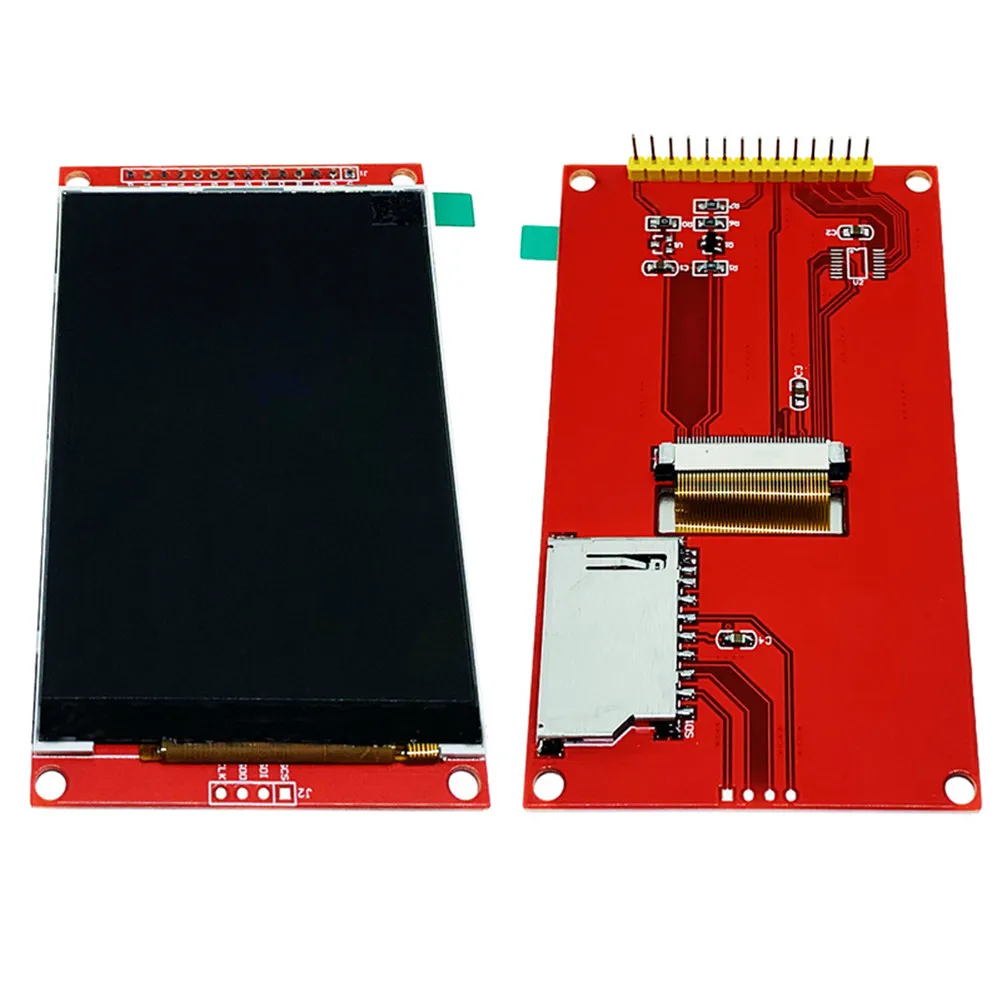 

3.5" 65K Color 4-Wire SPI Interface Vivid TFT ILI9488 Display Screen Module With Memory Card Extended
