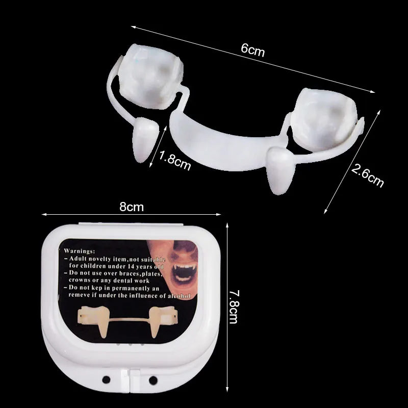Искусственные зубы для Хэллоуина игрушки выдвижные Зубы вампира костюм косплея
