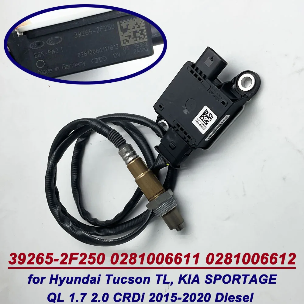 39265-2F250 0281006611 Датчик твердых частиц PM для Hyundai Tucson Kia Sportage 15-2020 392652 F250 0281006612 7557052