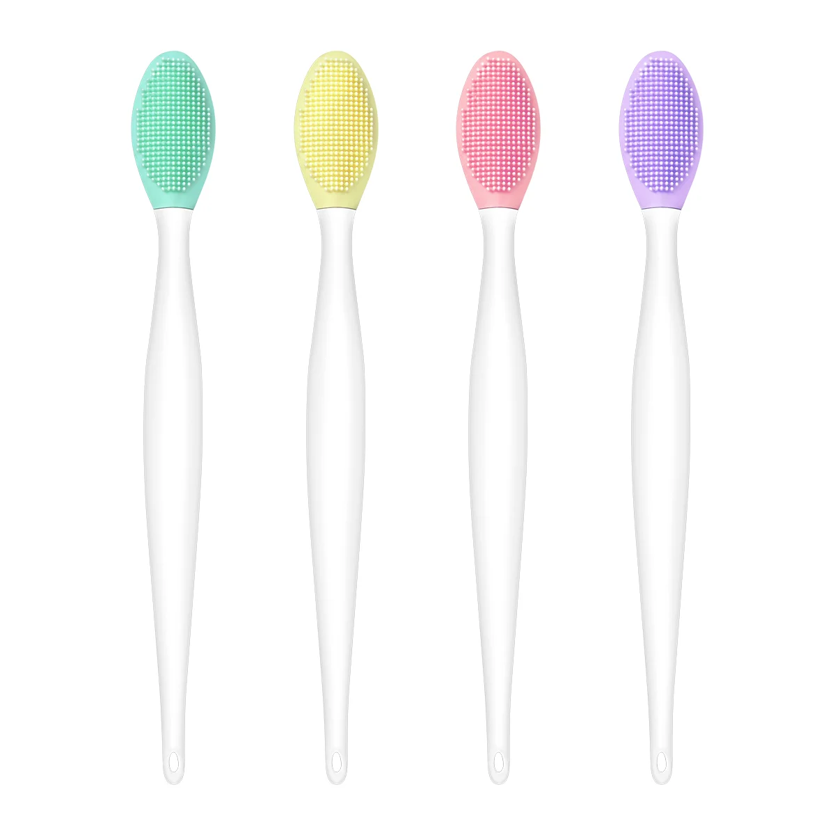 

UEETEK 4Pcs Pet Dog Silicone Toothbrush Finger Brushes Two-sided Hygiene Brushes for Dogs Cats