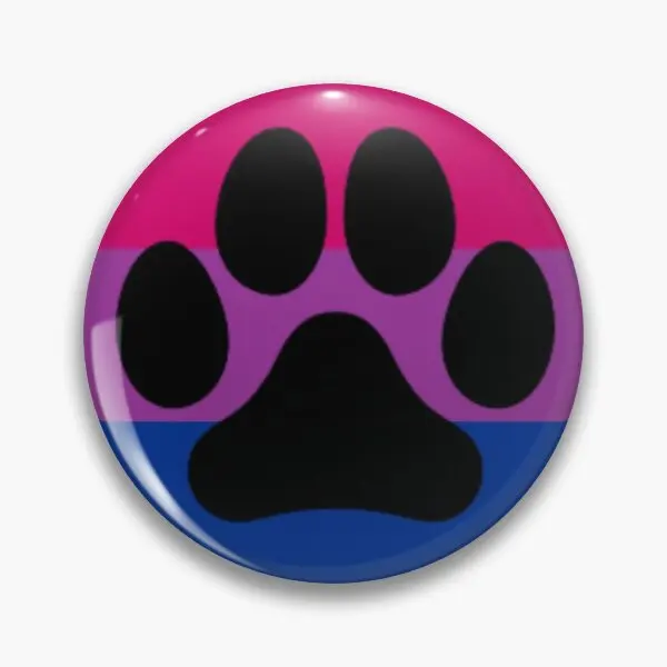

Bisexual Furry Paw Pride Soft Button Pin Funny Cartoon Cute Clothes Brooch Women Jewelry Hat Badge Collar Decor Creative Metal
