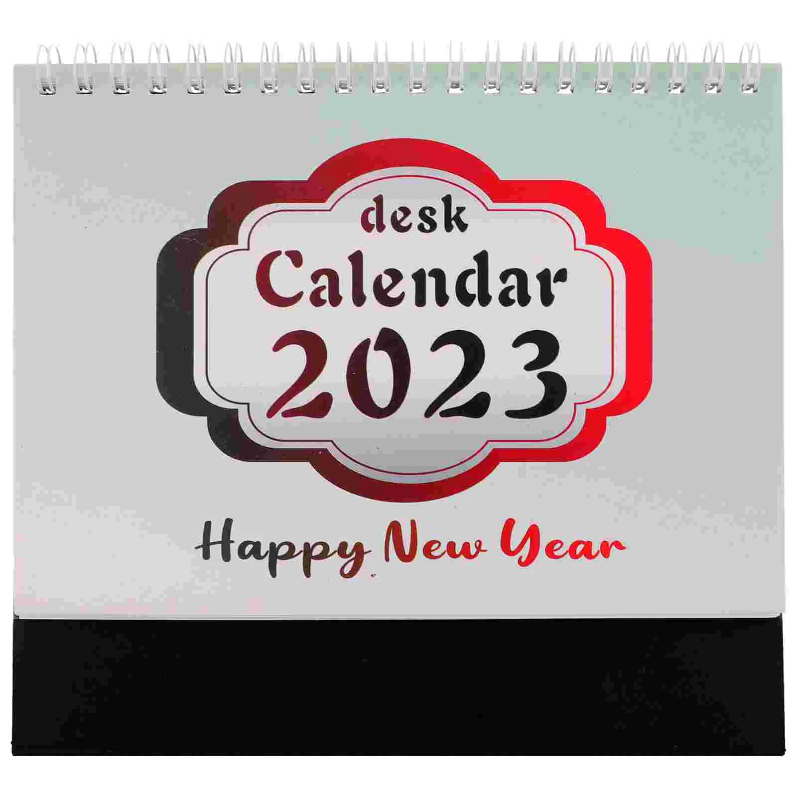 

Изысканный портативный прозрачный календарь для нового года, английский календарь для рабочего стола, для дома, школы, офиса