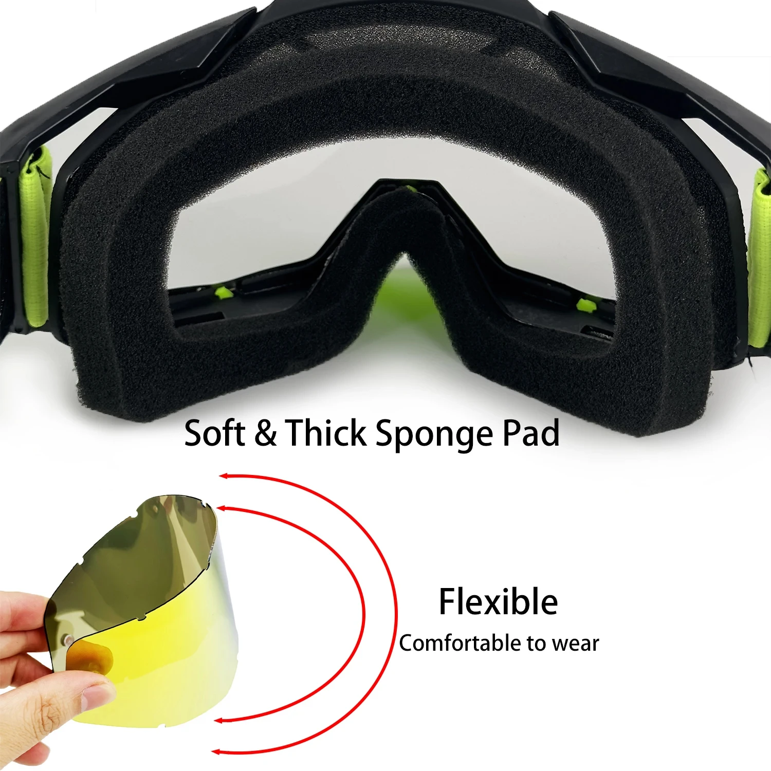 Мотоциклетные очки с двойной линзой UV400 MX