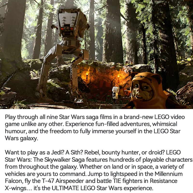 Игра Звездные войны: The Skywalker Сага коммутатор для Nintendo LEGO войны switch OLED Lite |