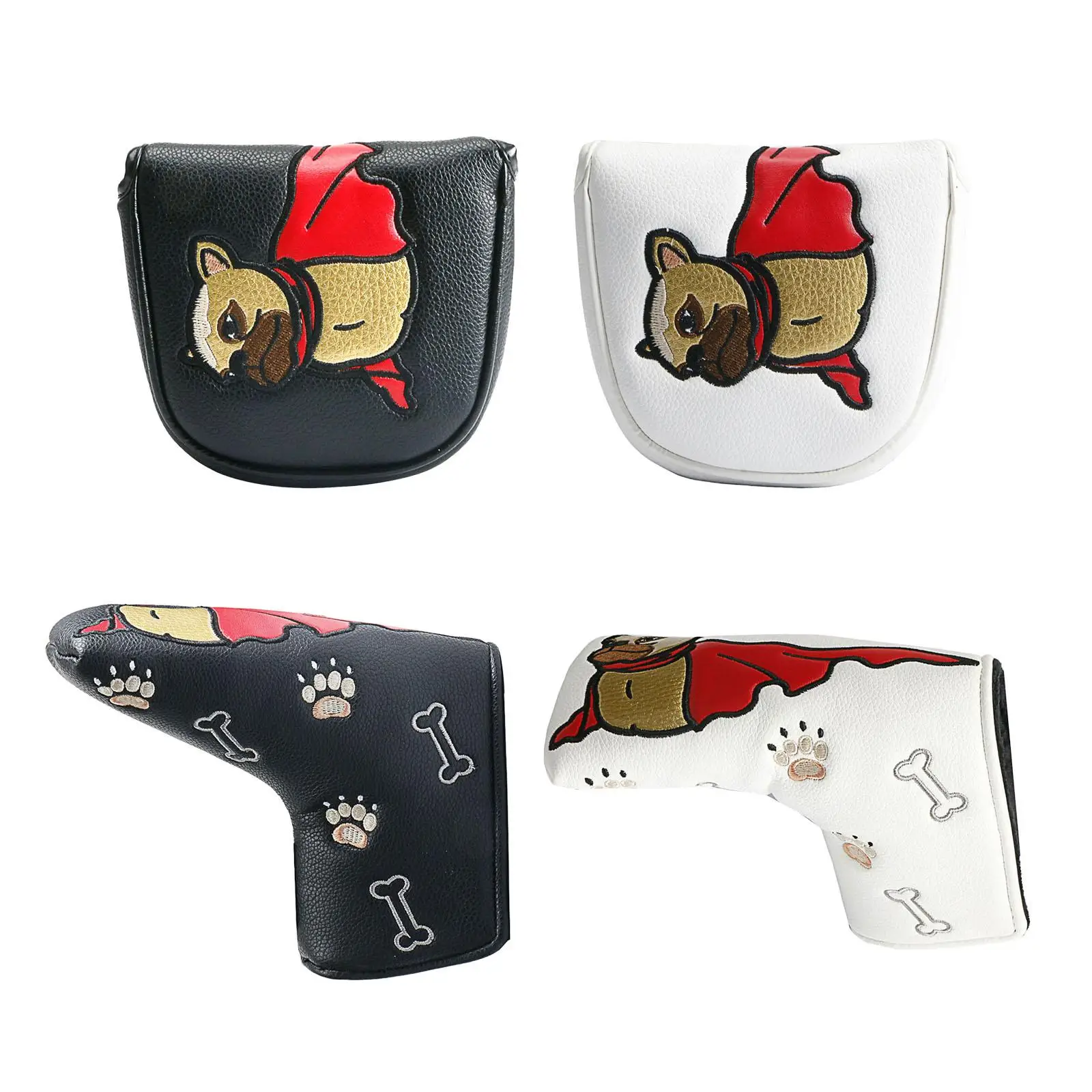 

Golf Putter Head Cover PU Leather Putter Headcover Universal Golf Club Head Cover for Most Putter Club Training Equipment