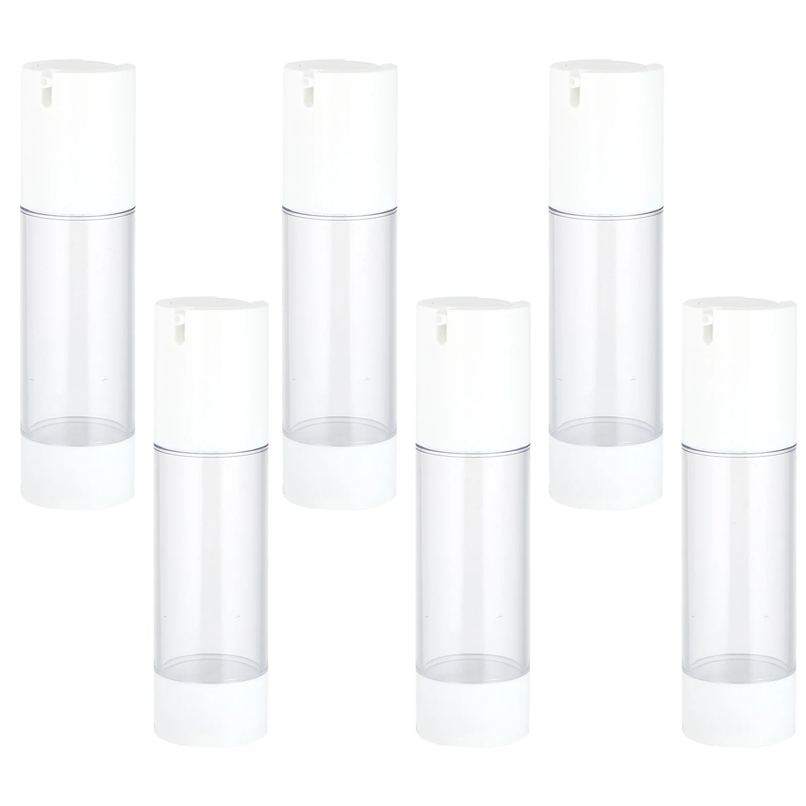6 Pcs Lotion Vacuum Bottle Travel Cosmetics Container Plastic Go Containers Liquid Wash