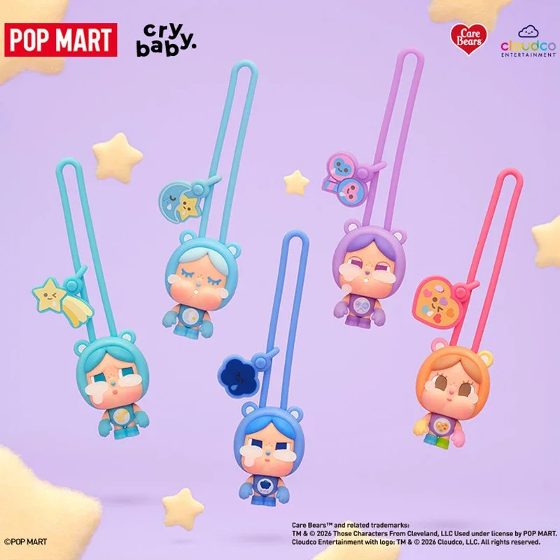 Фото POP MART CRYBABY Серия Care Bears Мини-светильник Слепая коробка-сюрприз Игрушки Кавайные украшения Фигурки Декор для дома Настольная модель №4