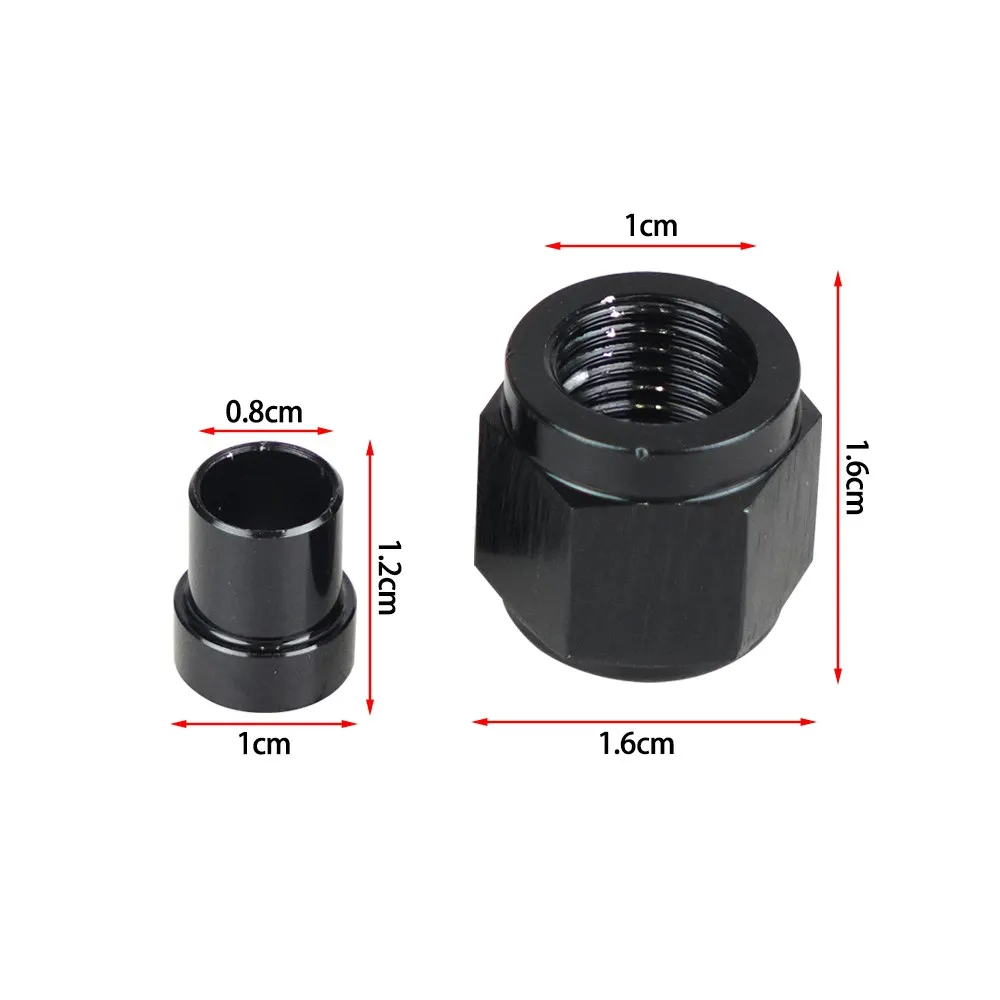

Прямые фитинги для шлангов, 0 градусов, AN4 1/4 AN6 3/8 AN8 1/2 AN10 5/8 AN12 3/4, алюминиевый адаптер, черный анодированный Цвет