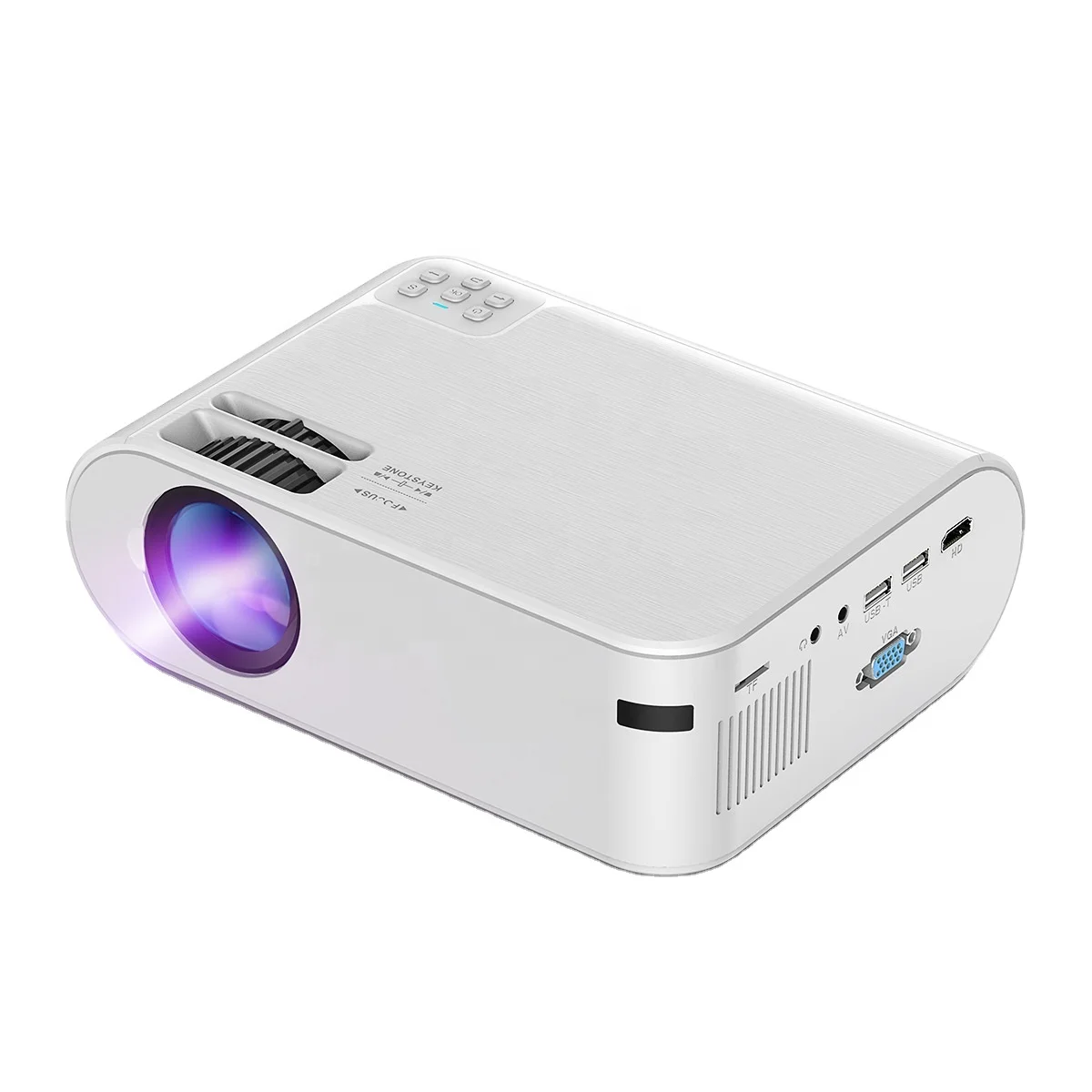 

Mini Projector, Portable Video-Projector, 55000 Hours Multimedia Home Theater Movie Projector LED Full HD 1080P 4 k