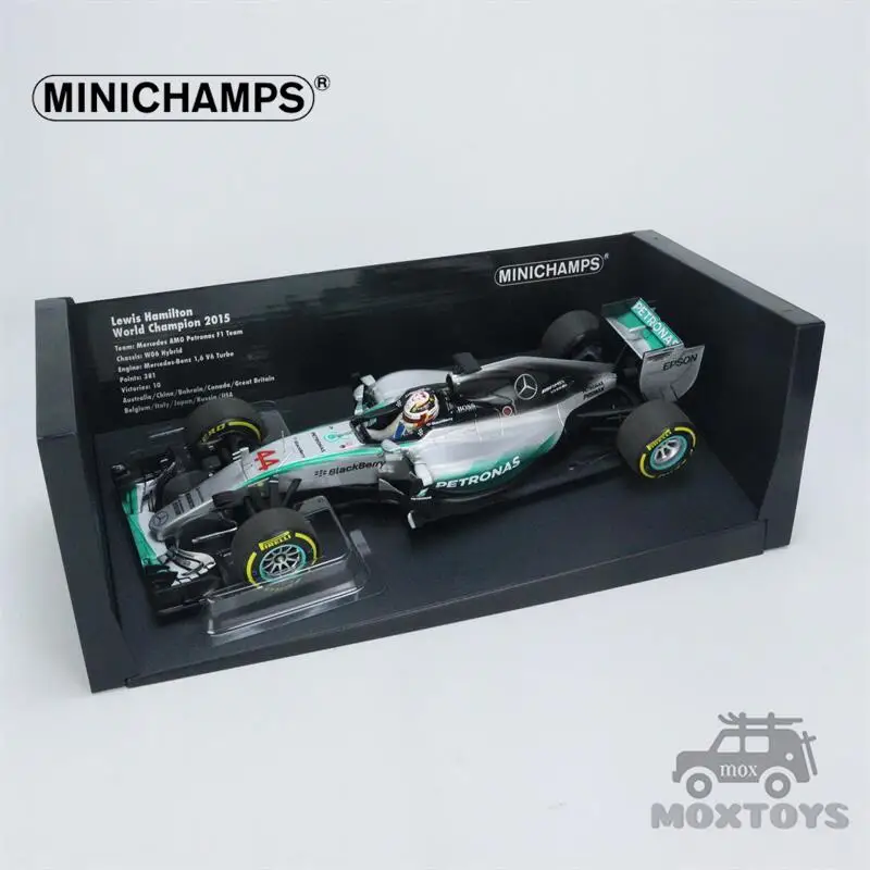 

MINICHAMPS 1:18 MB PETRONAS F1 TEAM W06 HYBRID 2015 #44 L.HAMILTON Diecast Model Car