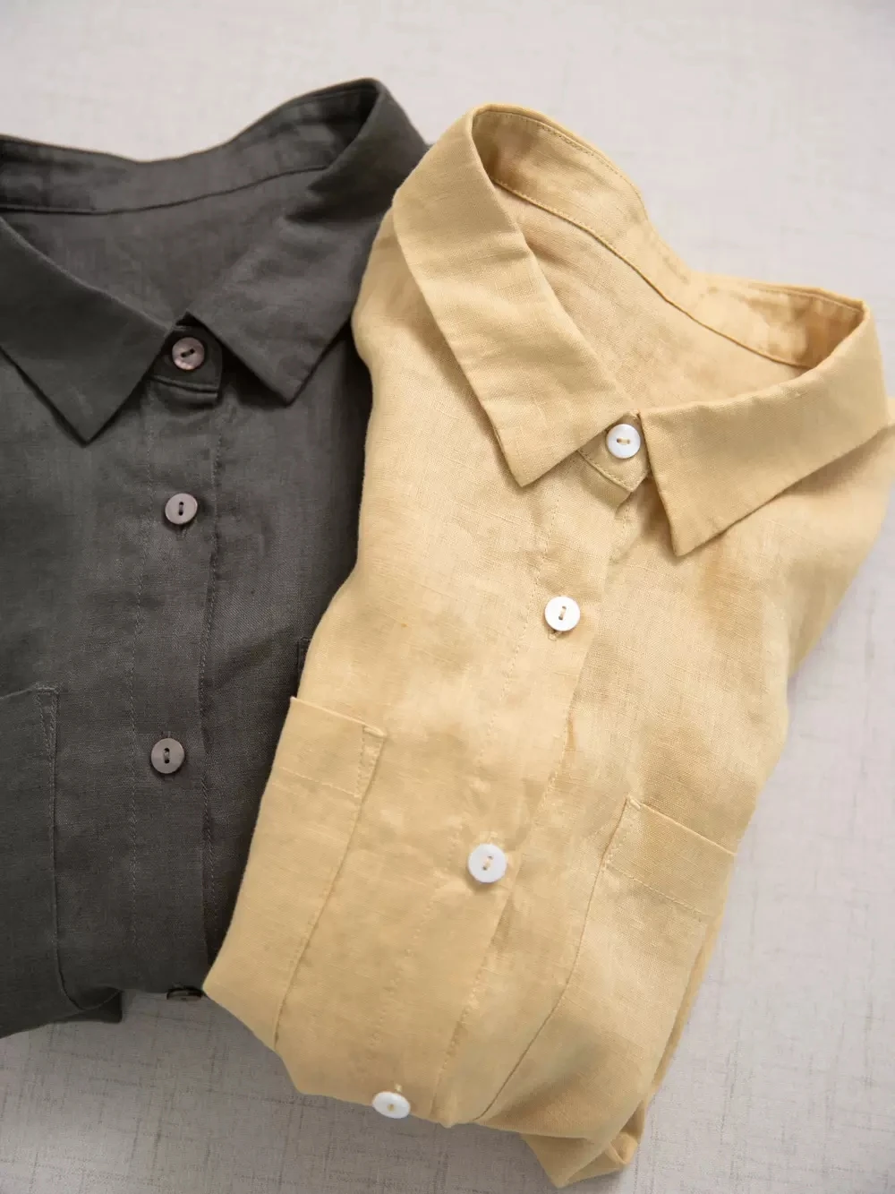 Женская рубашка/блузка свободного покроя универсальная льняная блузка 17*21 из