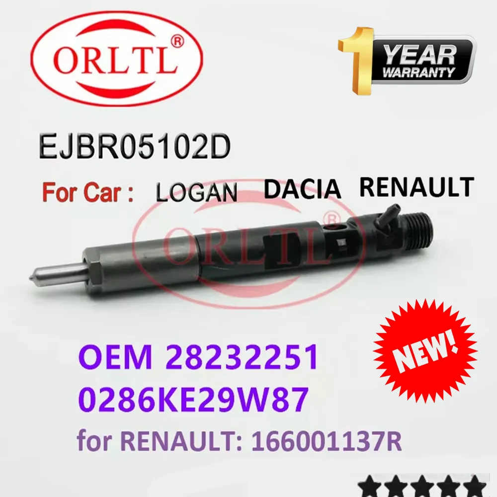 ORLTL EJBR05102D Новый дизельный OEM 28232251 0286KE29W87166001137R Форсунка Common Rail для DACIA RENAULT Kangoo 2010 Euro 4