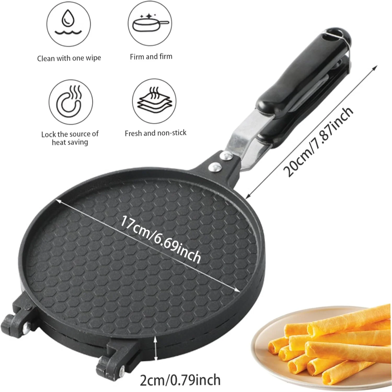Presa Pan Tortilla Maker 7-дюймовый антипригарный пресс для тортильи и плита с ручкой