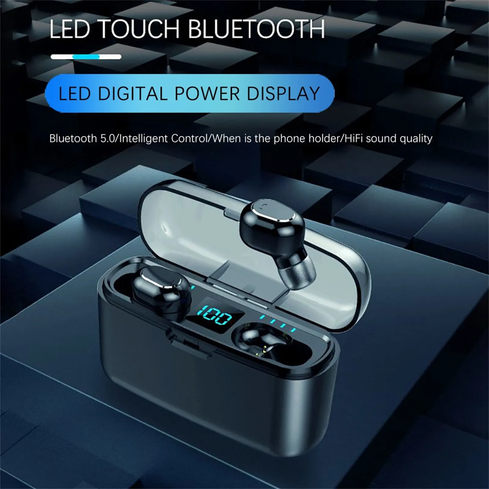 

5 Mini Bluetooth Earbuds Sport Earphones Wireless Headset Headphones Stereo Bluetooth Headset Headphone Equalizer