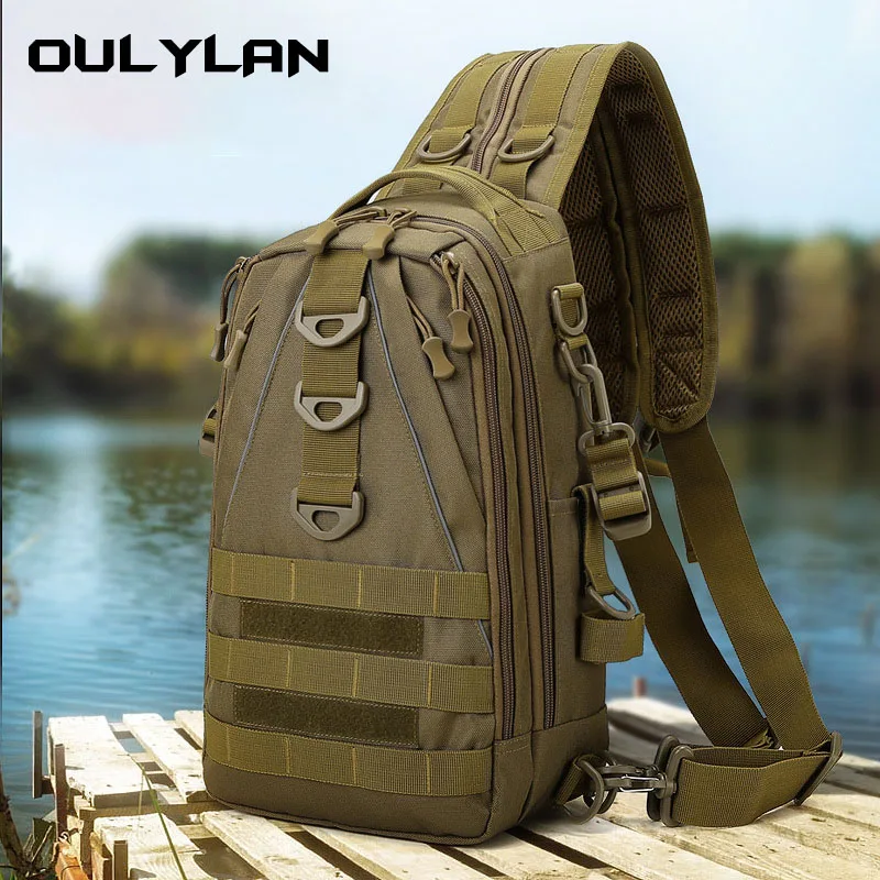 

AMAZON Backpack Sundries Outdoor Messenger Bag Tool Storage Sport Travel Multi-function Go Fishing Phone Camera Water Cup