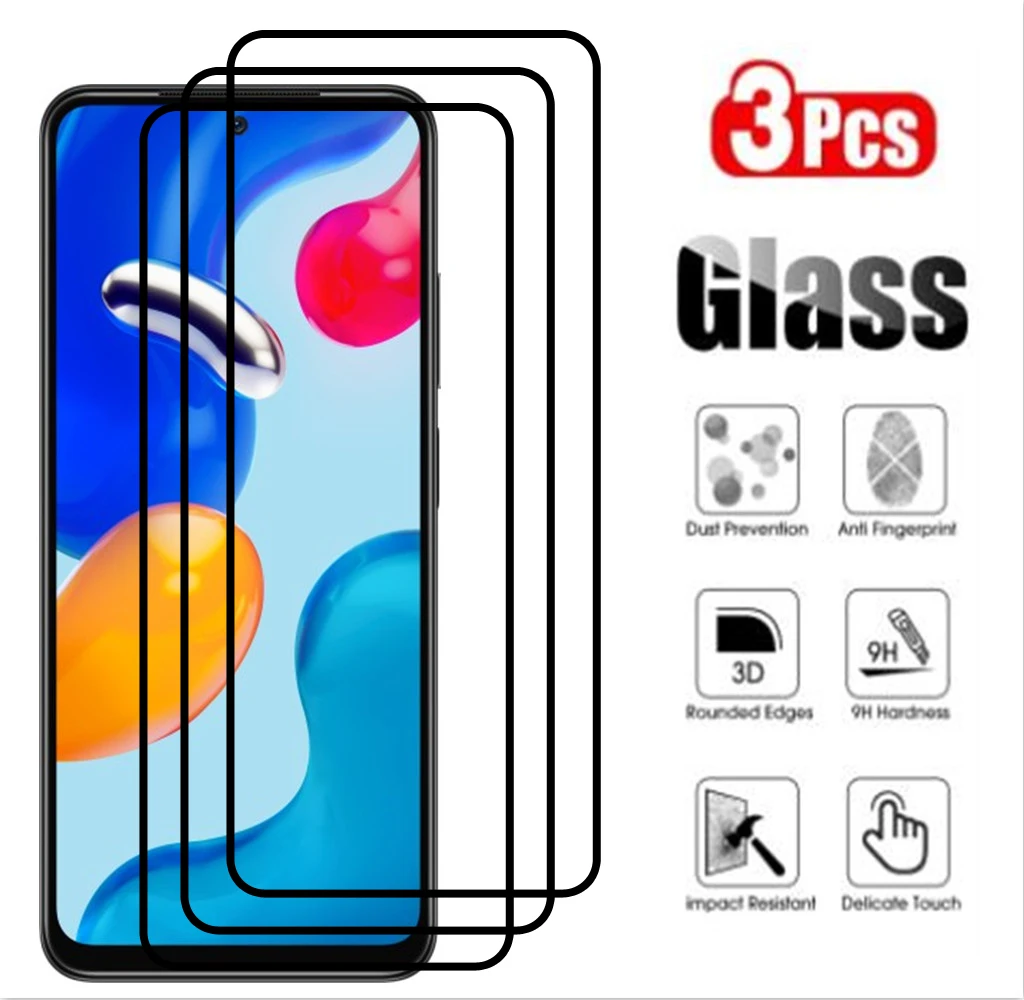 

Full Cover Glass for Xiaomi Redmi Note 11 10 11E Pro Tempered Glass Film Screen Protector For Redmi Note 10S 11S 5G Glass