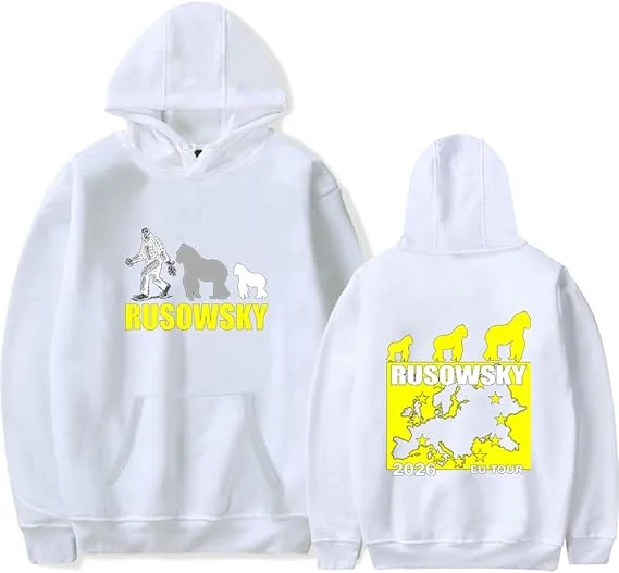 Фото Толстовка унисекс Merch Rusowsky Europa Tour 2026 с капюшоном №2