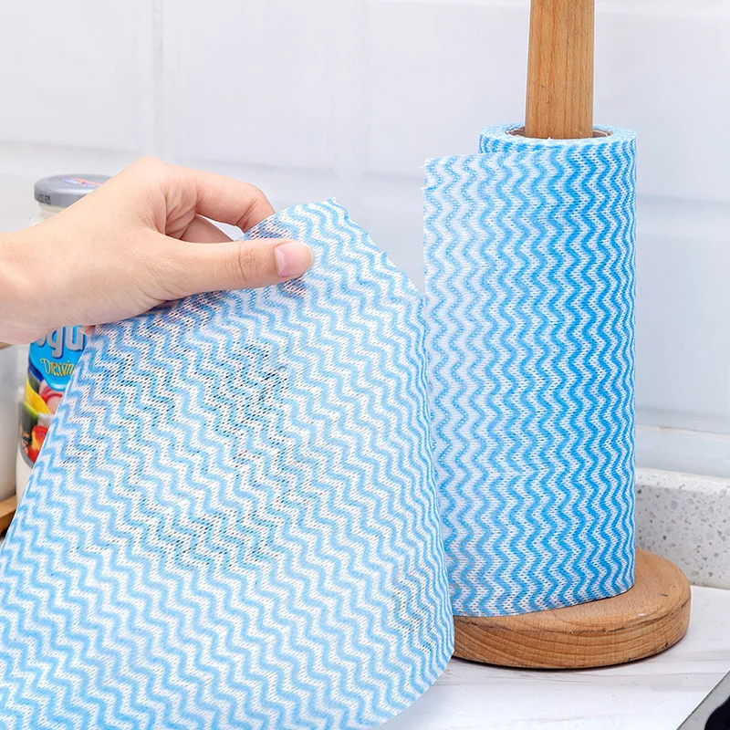

Disposable Lazy Rag Washable Dishcloth Kitchen Household Lint-Free Non-Woven Fabric Not Easy to Touch Oil