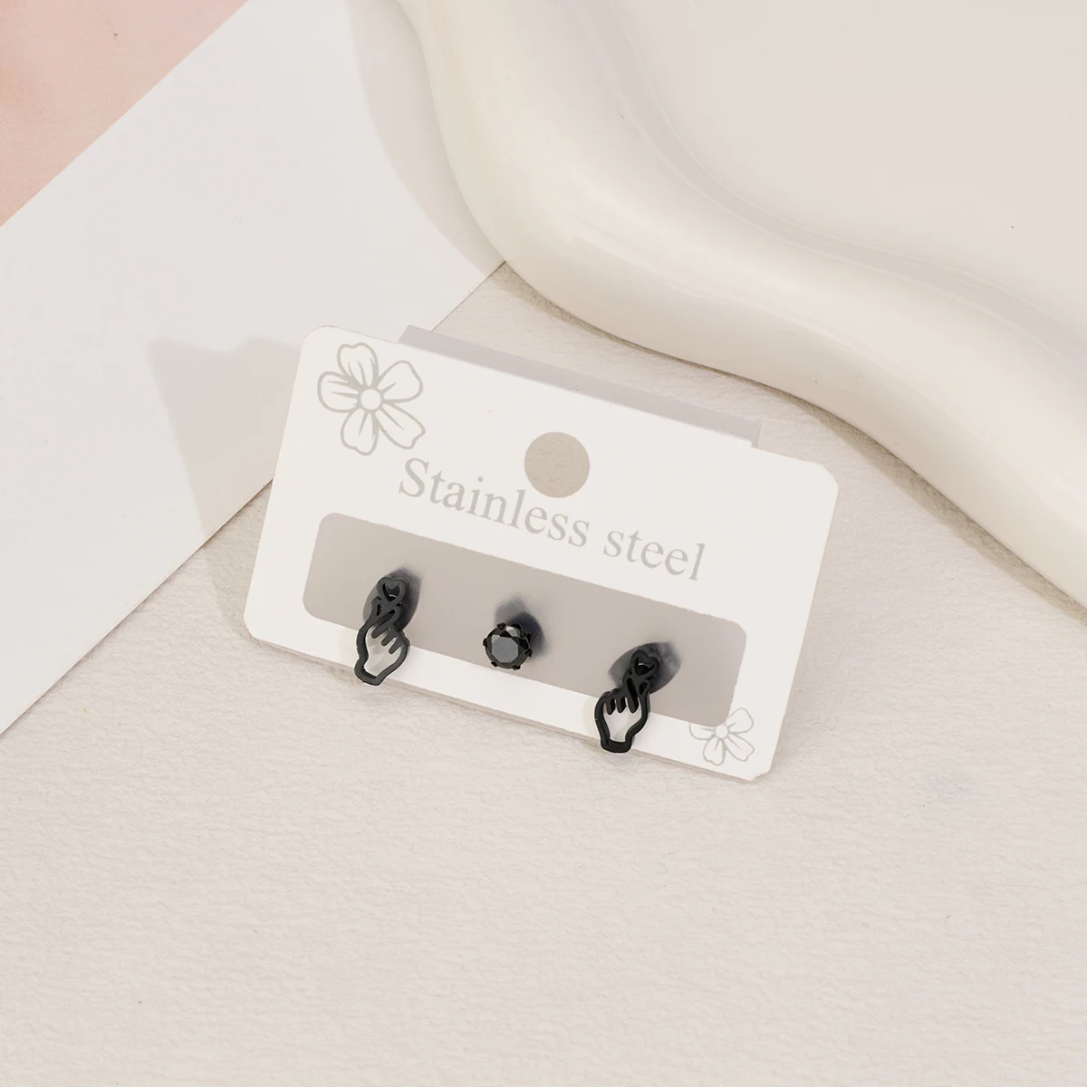 Серьги-гвоздики для ушей в форме сердца позолоченные серьги из нержавеющей стали