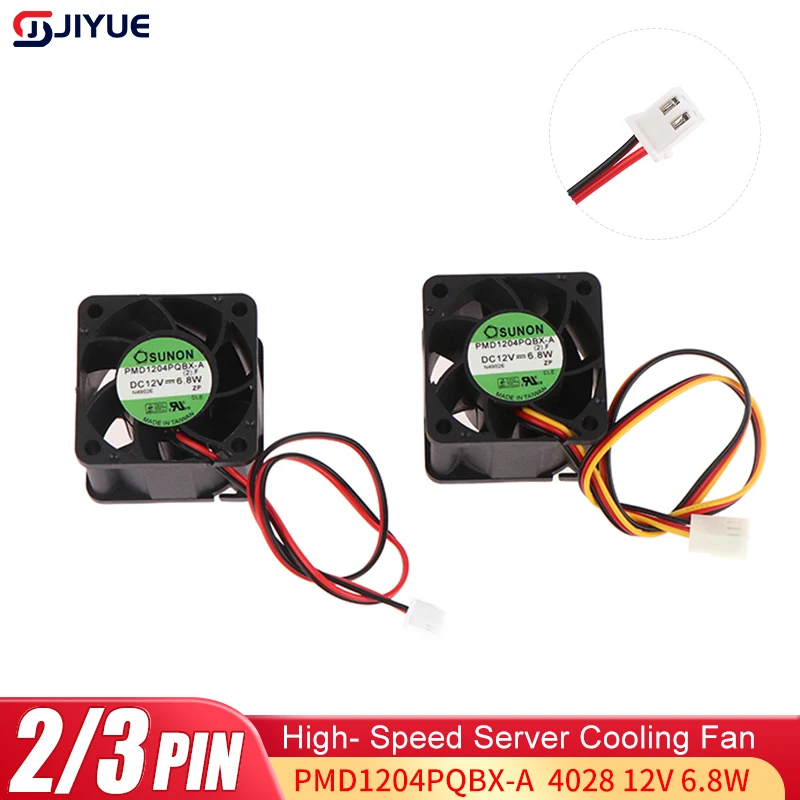 Для Sunon PMD1204PQBX-A 4 см 40 мм 4028 12 В 6,8 Вт высокоскоростной охлаждающий вентилятор для сервера 40*40*28 мм