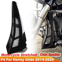 motorcycle stretched chin spoiler scoop fit for harley touring models flhx fltrx street road glide 2014 2019 mt accessories