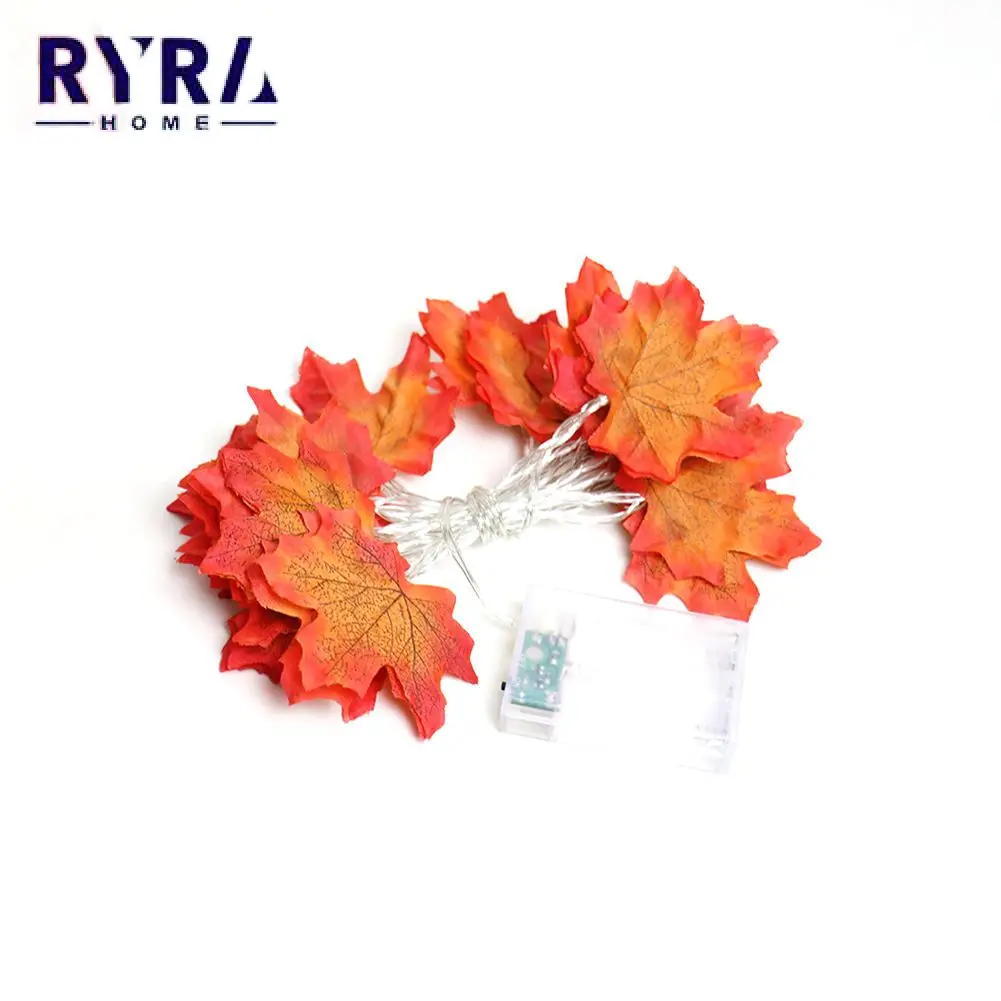 

LED Maple Pumpkin Lantern String 2 Modes Room Decoration Lights Energy Saving Night Light String For Garden Party Decoration