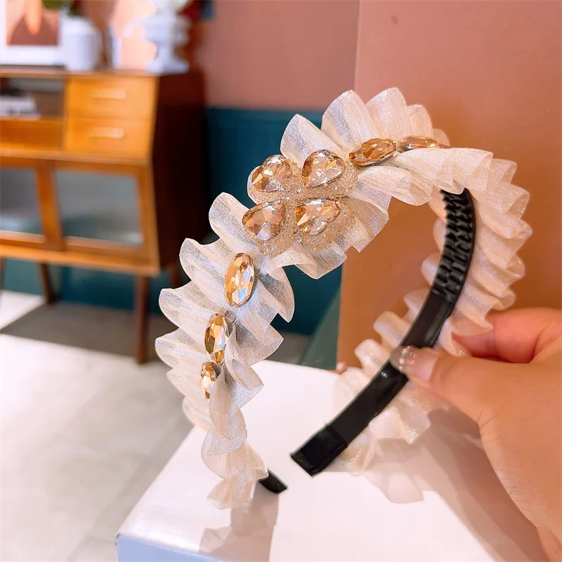 

Pearl Rhinestone Women Hairbands Sparkling Headbands Hair Accessories Hairband for Girls