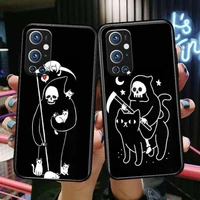 death rides black cat for oneplus nord n100 n10 5g 9 8 pro 7 7pro case phone cover for oneplus 7 pro 17t 6t 5t 3t case