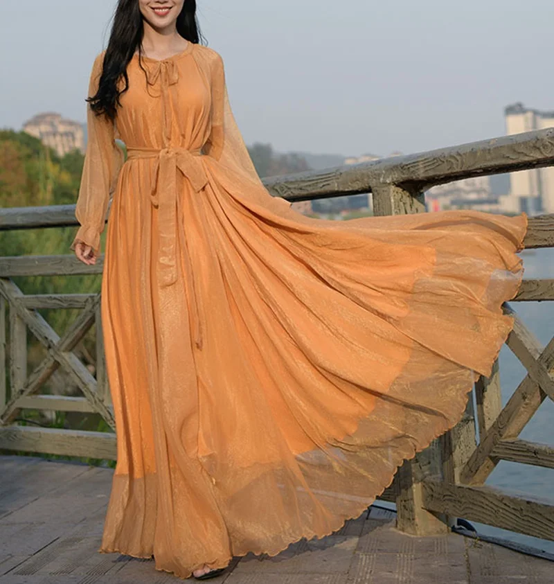 Summer Female Clothing Loose Belt Boho Maxi Dress Beach Party Bridesmaid Long Dress Travel photo Muslim Abaya Arab Robe 2023