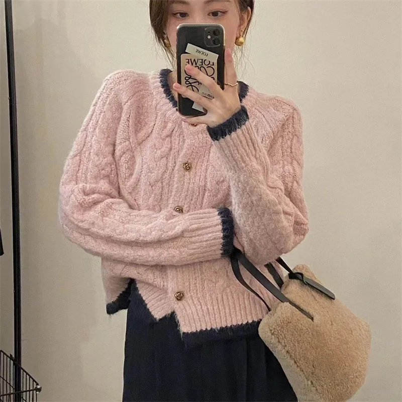 Женский короткий Caregan с длинным рукавом повседневный укороченный комплект