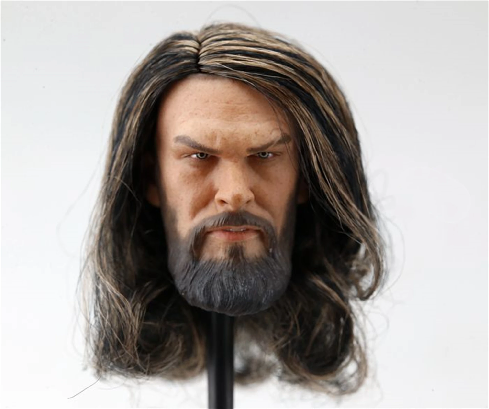 

1/6 Jason Momoa растительные волосы Артур Карри голова Лепка модель подходит 12 дюймов Suntan TBLeague сильная фигурка тела