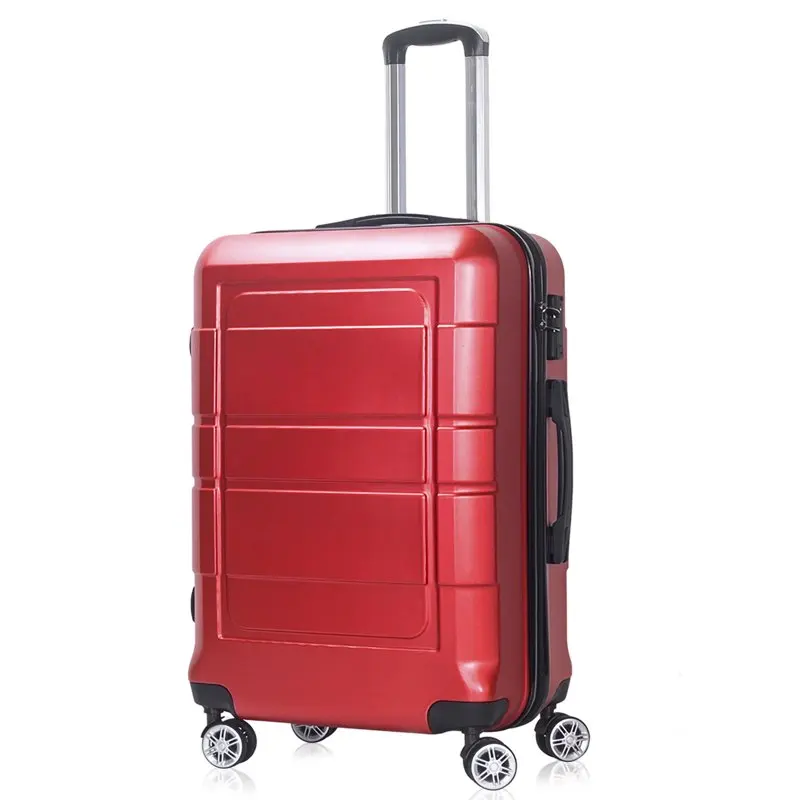 

High Quality Red 20 Inch Spinner Carry On Luggage with Ergonomic Handles and TSA Lock, Hassle-Free Travel Experience.