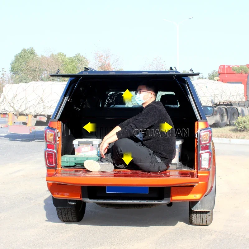 4x4 водонепроницаемый 8 футов стальной пикап с жестким верхом навес для кемпера и