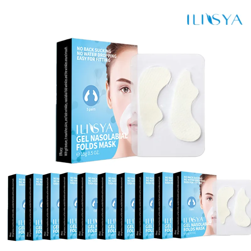 10 Boxes-Anti-Wrinkle Nasolabial Folds Patch Fine Lines Removal Stickers Anti-Aging Mask Moisturizing Face Care