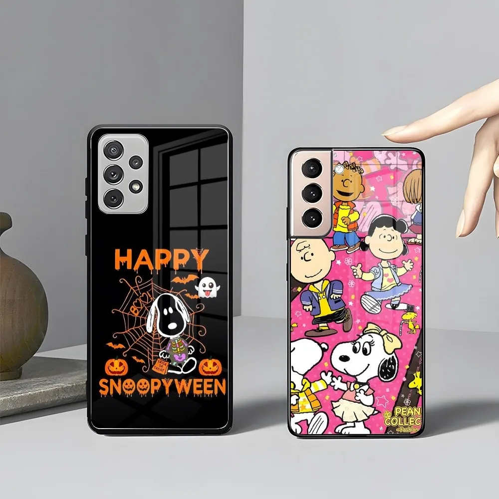 Милый мультяшный S-Snoopys чехол для телефона Samsung s 24 23 22 21 20 a 34 54 53 note20 m54 ultra Plus