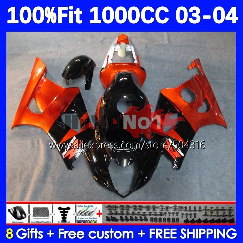 

OEM Body For SUZUKI GSXR-1000 GSXR 1000 CC 20No.65 1000CC orange stock GSX R1000 K3 GSXR1000 03 04 2003 2004 Injection Fairings