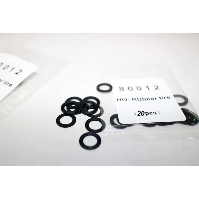 

20 Pcs HO Train Wheel Rubber Ring 1:87 Scale Electric Train Model Wheel Anti-skid Insulation Ring General Accessories Model Toys