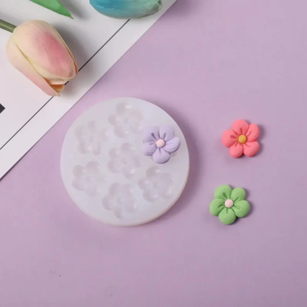 Силиконовая форма для цветов сделай сам полимерная глина декор свечей разные