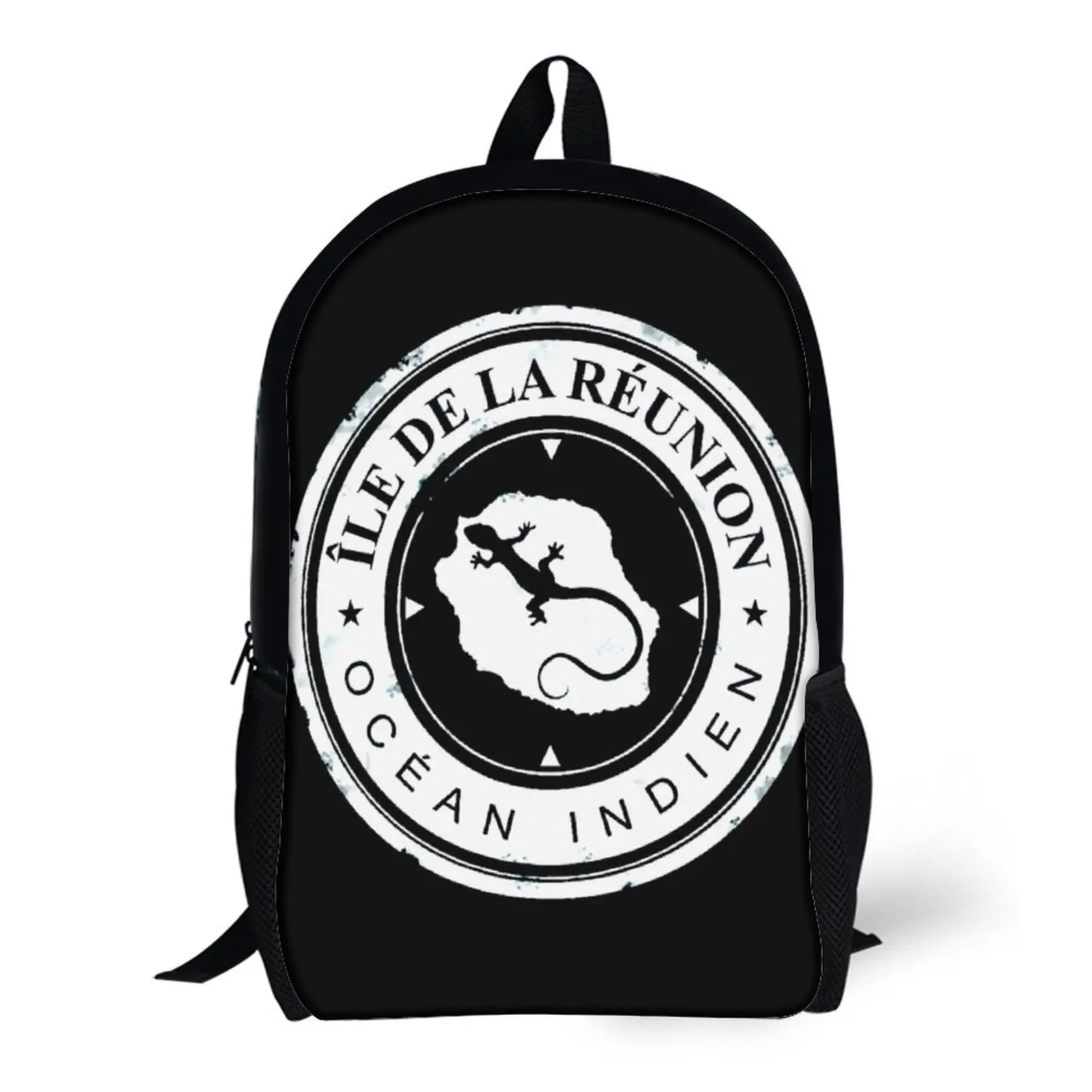 

17 Inch Shoulder Backpack 974 Ile De La Reunion(1) Lasting Creative Snug Disneyland Knapsack