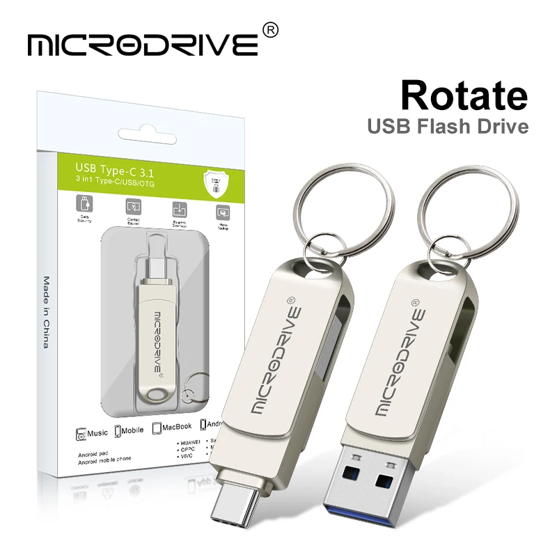 

Высокоскоростной USB флеш-накопитель Type-C, 128 ГБ, 64 ГБ, 32 ГБ, 256 ГБ