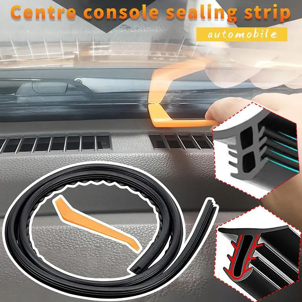 

Car Center Console Sealing Strip Instrument Panel Sound Insulation Front Windshield Gap Adhesive Strip Auto Accessories